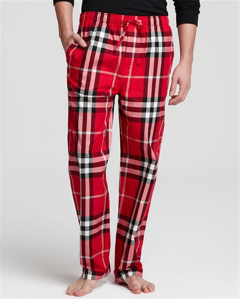 burberry pajama bottoms|Burberry check cotton pajama pants.